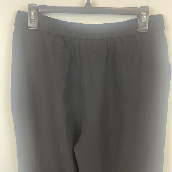 Diane Von Furstenberg Black Jogger Style Pants Size 4 TriAcetate  Janeta S830901 - Picture 10 of 11